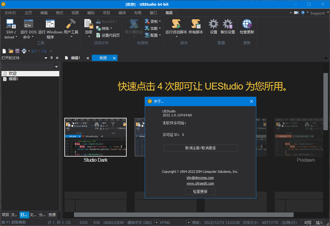 IDM UEStudio v23.1.0.23 中文破解绿色版